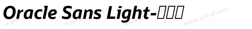 Oracle Sans Light字体转换